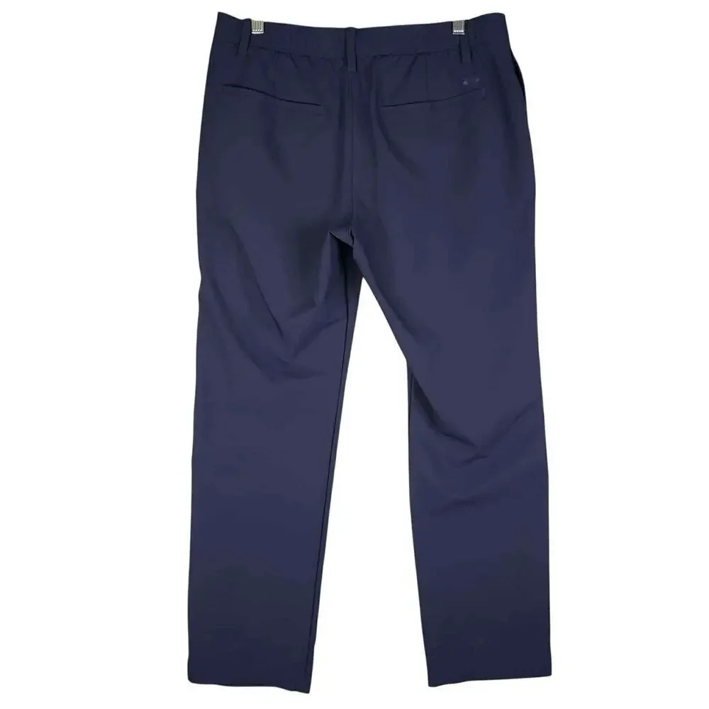 Under Armour UA Golf Pants Mens Size 36x30 Navy Blue Flat Front Performance - Picture 3 of 10